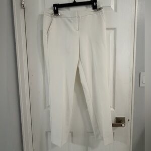 New Directions Cream Ankle Pants